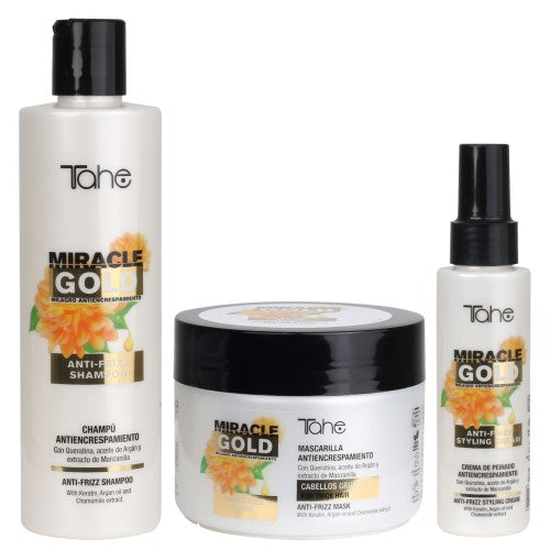 TAHE MIRACLE GOLD ANTIFRIZZ PACK CABELLOS GRUESOS