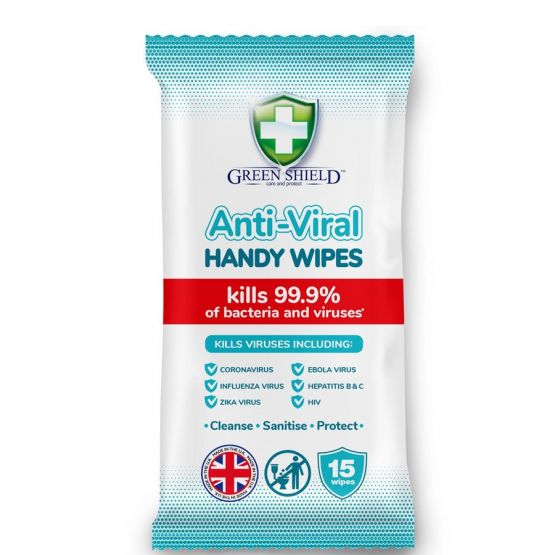 Toallitas desinfectantes Green Shield 15 uds.