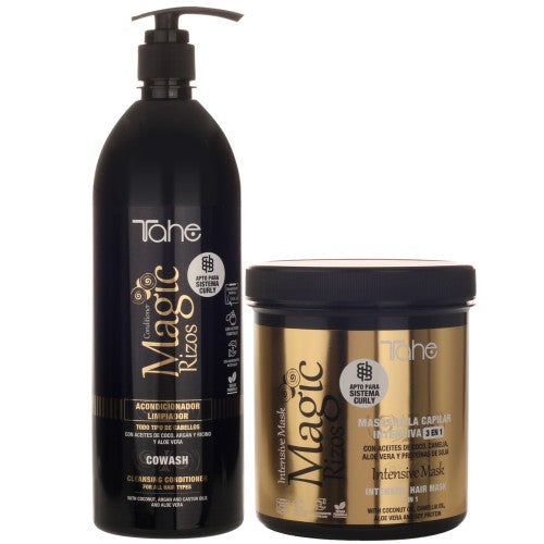 PACK TAHE MAGIC RIZOS ACONDICIONADOR LIMPIADOR COWASH 1000 ML. + MASCARILLA 3 EN 1