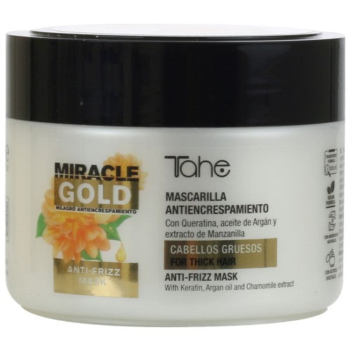 Tahe Miracle Gold Antifrizz Mascarilla Cabellos gruesos 300 ml.