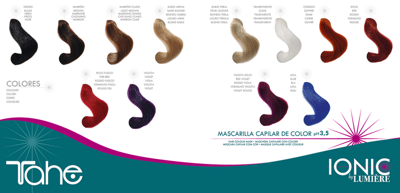 Tahe Ionic Mascarilla Capilar Color 100 ml.