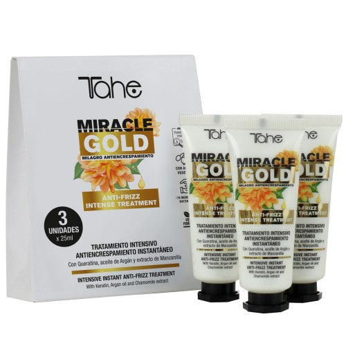 Tahe Miracle Gold Antifrizz Tratamiento Concentrado 3x25 ml.